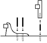 Skisse til festing av dekksdetaljer med plugger