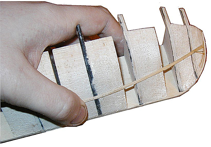 Bruk av trelist for å sjekke skrogformen