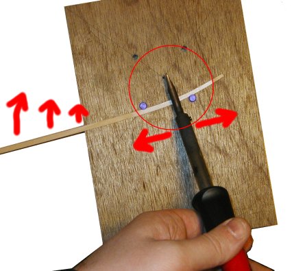 Et bilde av hvordan jeg lager sving på listene