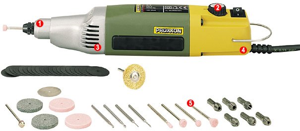 proxxon Proxxon minidrill med tilbehør