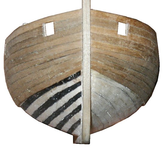 Skrog_forfra Skroget sett forfra