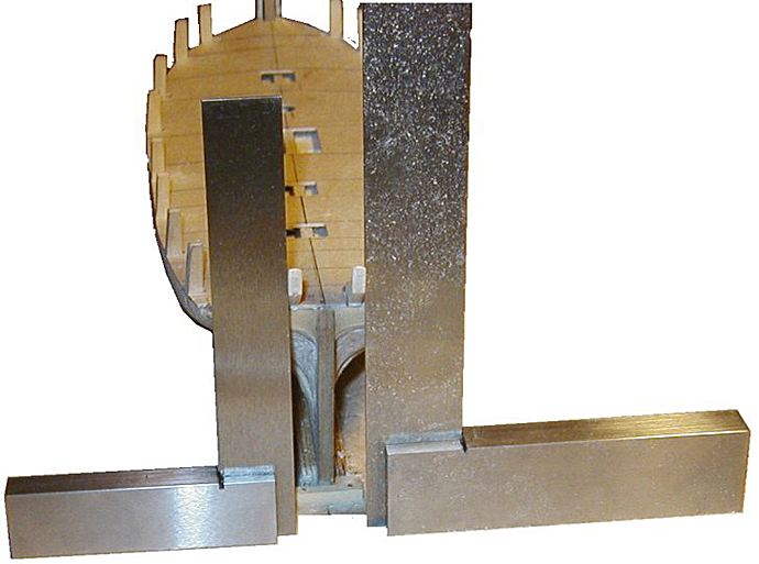 Bruk av vinkelhaker for å få støtteknærne riktig plassert