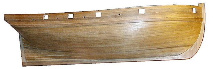 Vokset Vokset skrog, sett fra siden